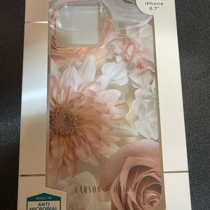 Super cute pink and white roses case